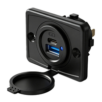 Chargeur de téléphone portable pour moto 12V, chargeur rapide pour moto, IP55, DC 24 Volt, double USB Type C, chargeur de voiture, adaptateur secteur