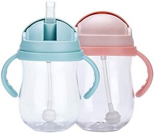 Gobelet d'apprentissage en silicone multifonctionnel avec paille, personnalisable avec logo, anti-fuite, pour enfants de plus de 4 ans, vente en gros - Product Image 1