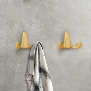 Crochet mural décoratif pour la maison à Double toilette en alliage de Zinc - Product Image 2