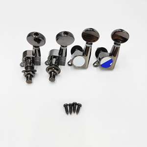 Clavijas de Afinación de Metal Negro para <span class=keywords><strong>Ukelele</strong></span>, Totalmente Selladas, con Engranaje Cerrado, para <span class=keywords><strong>Ukelele</strong></span> de 4 Cuerdas, Piezas de Repuesto, Venta al Por Mayor - Product Image 5