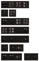 Chambre d'hôtel personnalisée 220V RS485 interrupteur électronique intelligent tactile mural