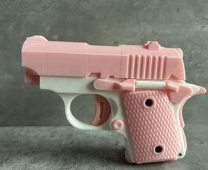Pistolet à gel 3D anti-stress, jouet fantaisie bleu portable pour enfants - Product Image 2