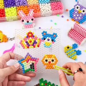 New Style Creative Multi-color Selection Children's Educational Crafts Pva 5mm Animal Fuse Beads Set Pegboard