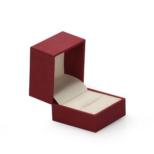 Cody Hot Selling Product Design Gift <b>Box</b> with Hot Stamping Plastic Leather <b>LED</b> <b>Light</b> Jewelry <b>Box</b> Red Color Custom Logo Organizer - Product Image 6
