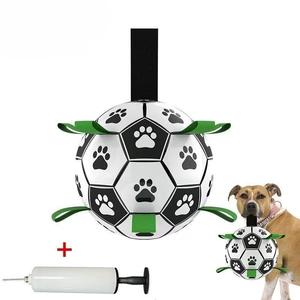 Toptan Kayışlı İnteraktif Futbol Topu Açık Hava Köpek Oyun Futbolu Oyuncakları Evcil Hayvan Zeka Geliştirme Topu Dayanıklı Malzemeden Üretilmiştir - Product Image 2