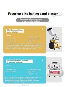 무스 케이크 특수 샌드블라스팅 기계 (에어 펌프+실버+소형 스프레이 건) - Product Image 5