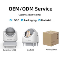 Bac à litière automatique OEM pour chat, autonettoyant, silencieux, design ouvert sécurisé, minimise le risque d'écrasement, multiples protections de sécurité