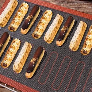 Maedack 30x40cm <span class=keywords><strong>Tapis</strong></span> <span class=keywords><strong>de</strong></span> pâtisserie en silicone <span class=keywords><strong>micro</strong></span>-<span class=keywords><strong>perforé</strong></span> antidérapant pour four à biscuits pour pizza, gâteau, pâtisserie, outils <span class=keywords><strong>de</strong></span> four - Product Image 5