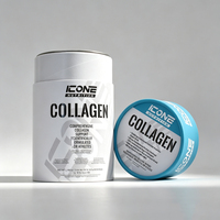 Boîte cylindrique ronde en aluminium avec logo personnalisé, emballage de qualité supérieure pour poudre de protéines, thé en vrac, tube en papier avec couvercle métallique