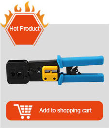 أداة تجعيد احترافية للأسلاك RJ45 مع كماشة تعرية وتجعيد للوصلات RJ45 سهلة الاستخدام - Product Image 3