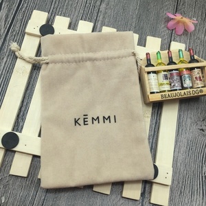 Petit sac à cordon pour collection de pièces de monnaie, pochette en tissu pour bijoux, velours - Product Image 2