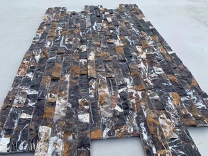 Ladrillo de piedra de pared para decoración del hogar, piedra fina autoadhesiva de rayas, chapa de pizarra, de la mejor calidad, venta al por mayor