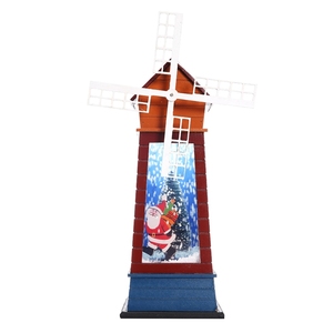 Decoración navideña Molinos de viento Modelo Adorno navideño Regalo de Navidad - Product Image 6