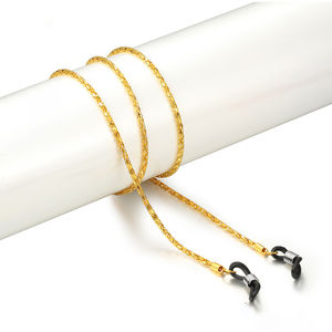 맞춤형 금속 안경 체인 선글라스 체인 속이 빈 옥수수 모양 금색 안경 스트랩 끈 - Product Image 2