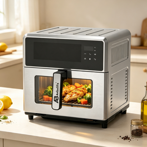 Friteuse sans huile moderne à panneau tactile en métal 8L, panier unique carré, multifonction, pour usage domestique, certifiée CE - Product Image 5