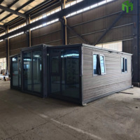Casa Contenedor Modular Expandible con Estructura de Doble Ala, Unidad Prefabricada de Montaje Rápido para Uso Residencial Temporal