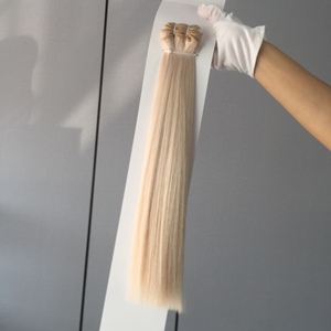 Jasmine Beauty Best Quality Machine Wefts 100% Virgin Human Hair Extensions Full Cuticle Intact Braiding Straight Bleaching - Product Image 6