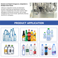 Vente directe usine – Machine de remplissage automatique de bouteilles en plastique (jus/eau/lait) de haute précision (1 %) de qualité alimentaire avec moteur électrique et PLC