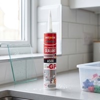 Scellant silicone transparent blanc à un composant, durcissement rapide, adhésif imperméable pour la construction, le transport et le travail du bois