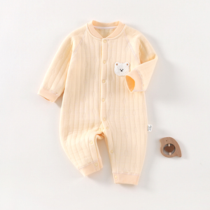 Combinaison en coton <span class=keywords><strong>pour</strong></span> bébé, manches longues, douce et confortable, combinaison une pièce <span class=keywords><strong>pour</strong></span> nouveau-né, <span class=keywords><strong>tenue</strong></span> <span class=keywords><strong>pour</strong></span> bébés garçons et filles <span class=keywords><strong>de</strong></span> 0 à 12 mois, toutes saisons - Product Image 4