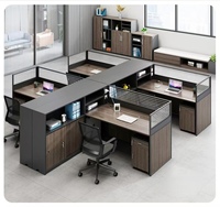 Vente en gros de cloisons de table modernes en forme de L avec un design élégant