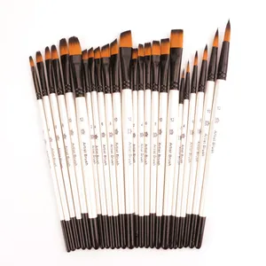 Opeth 6pcs Nylon Hair Paint Brush Set Detail Artist Paint Brush Set For Acrylic Oils Watercolor Diy Art Supply