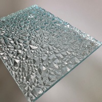 Plaque acrylique transparente à motif pierre ou texture vague d'eau en plastique 5MM 6MM 8MM 10MM
