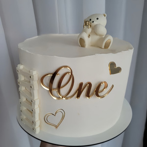 <span class=keywords><strong>D</strong></span>écoration de gâteau en acrylique doré pour <span class=keywords><strong>premier</strong></span> <span class=keywords><strong>anniversaire</strong></span>, garçon ou fille, 1,3 mm <span class=keywords><strong>d</strong></span>'épaisseur, fournie directement par l'usine MOYI - Product Image 2