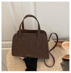Nouveau Sac à Main Décontracté Femme en Daim Couleur Unie Style Rétro, Tendance 2026 Europe et Amérique, Sac Bandoulière <span class=keywords><strong>Pas</strong></span> <span class=keywords><strong>Cher</strong></span> - Product Image 3