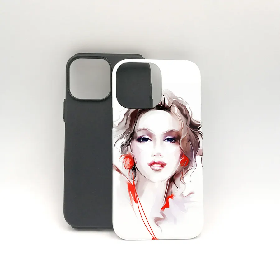 Topjlh 2024 New Arrival High Quality Phone Case Sublimation 3d pc tpu 2 in 1 Phone Case for iPhone 11 12 13 14 15 Pro Max