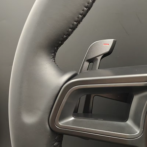 Volant <span class=keywords><strong>sport</strong></span> à 3 branches en cuir avec palettes de changement de vitesse magnétiques à rayures rouges pour Porsche <span class=keywords><strong>911</strong></span> Panamera Cayenne Macan, ajustement direct OEM - Product Image 3