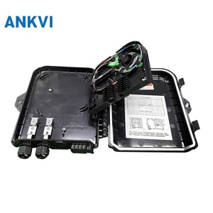Boîtier de distribution de fibre optique 8 cœurs en ABS noir, étanche IP65, pour montage mural FTTH FTTx, boîtier de terminaison optique - Product Image 5