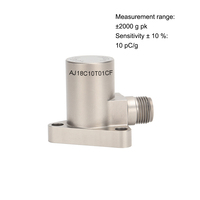 260 ° Capteur d'accélération piézo différentiel haute température, 10 PC/g Sensibilité, Plage ±2000 g, Boîtier en alliage de titane