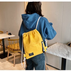 Custom Logo <strong>Drawstring</strong> <strong>Backpack</strong> Draw String Sports <strong>Backpack</strong> Promotional Bag <strong>Drawstring</strong> Gym Bags School <strong>Backpack</strong> with Canvas - Product Image 3