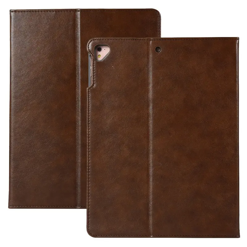 Hoge Kwaliteit Pu Lederen Slanke Shell Case Met Kickstand Kaartsleuf Auto Slaap/Wake Feature Beschermhoes Voor Ipad