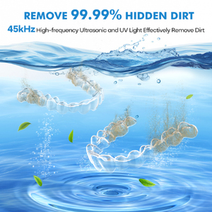 Portable Household Electric Denture Care Retainer <b>Cleaner</b> 200ml Rechargeable <b>Ultrasonic</b> Retainer <b>Cleaner</b> with Custom Logo - Product Image 2