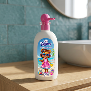 Shampoo pour bébé Kippers 500ml 3 en 1 Doux, sans larmes, sans parabènes, soin quotidien pour les cheveux et le corps, pour garçons et filles, approvisionnement en gros - Product Image 3