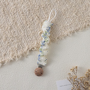 Nouvelle Chaîne de Sucette en Coton pour Bébé avec Nœud Mignon, Attache-Sucette et Support de Dentition au Crochet - Product Image 6