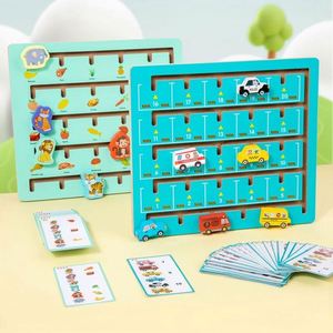 Juego de Mesa Interactivo y Divertido para Preescolares: Actividades de Aprendizaje con Bloques de Animales y Comida para Emparejar y Deslizar, Tablero de Actividades - Product Image 4