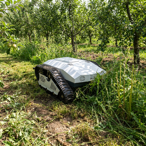 Robot tondeuse industriel <span class=keywords><strong>sans</strong></span> <span class=keywords><strong>fil</strong></span> <span class=keywords><strong>électrique</strong></span> 48V à batterie lithium, télécommandé, avec lame cylindrique et <span class=keywords><strong>pelle</strong></span> à neige, disponible immédiatement - Product Image 5