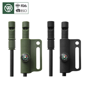 Encendedor de Magnesio Bochen, Encendedor de Fuego de Gran Tamaño, Funda Kydex, Cuchillo Recto, Herramientas de Caza y Camping con Brújula y Silbato - Product Image 1