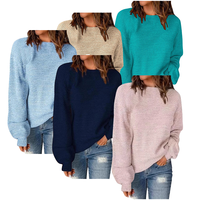 Pulls pour femmes de haute qualité, fins, respirants, en laine/acrylique, streetwear, adaptés au bureau, personnalisés, thermiques