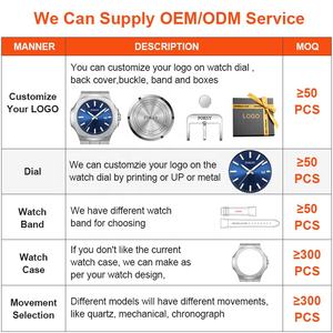 Montre-bracelet à quartz pour hommes de concepteur original de marque célèbre tout en acier inoxydable étanche à bracelet Bling de luxe - Product Image 3