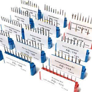 Juego de 10 fresas dentales de diamante serie FG para molares, brocas para pieza de mano de alta velocidad - Product Image 3