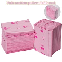 Vente flash : Nappe de table rose pour soins des ongles, extension de cils, imperméable, pour la pratique des extensions de cils, nappe de table de salon de beauté, bavoirs dentaires