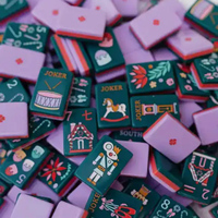 2026 <strong>Best</strong> <strong>Sellers</strong> Winmax Winmax-NMJ-030 Luxury Purple <strong>American</strong> <strong>Mahjong</strong> <strong>Tiles</strong> Set Three-layer Acrylic Fairy Tale Foldable