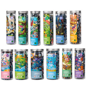 Jouet de puzzle en papier miniature en plastique pour enfants, divertissement pour enfants, puzzle pour enfants - Product Image 1