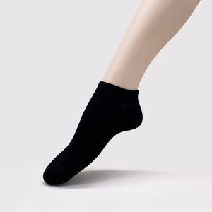 Men's Ankle <b>Socks</b> Solid Knitted Cotton Breathable Daily Wear White <b>Black</b> Navy Gray Beige Summer Style - Product Image 4