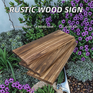 Venta Caliente, Rodajas de Madera Rústicas Personalizadas para Manualidades, Letrero en Blanco para Decoración - Product Image 2