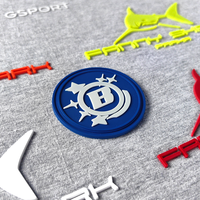 Patch en silicone personnalisé de haute qualité avec logo en relief, étiquette en PVC thermocollante lumineuse, décoration réfléchissante
